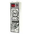 White rectangular brick featuring a custom printed design of the Ocean King figure encased in carbonite with detailed control panel accents, titled Ocean King in Carbonite (1x2x5 Brick).