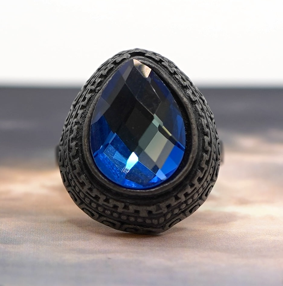 Blue Tearstone Ring