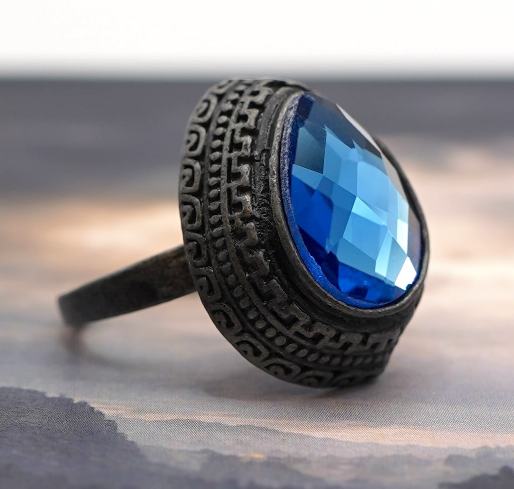 Blue Tearstone Ring