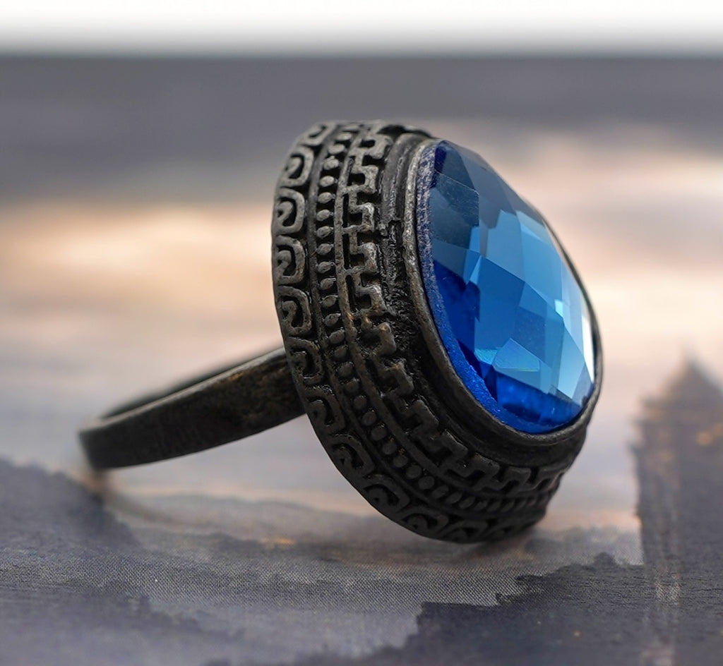 Blue Tearstone Ring