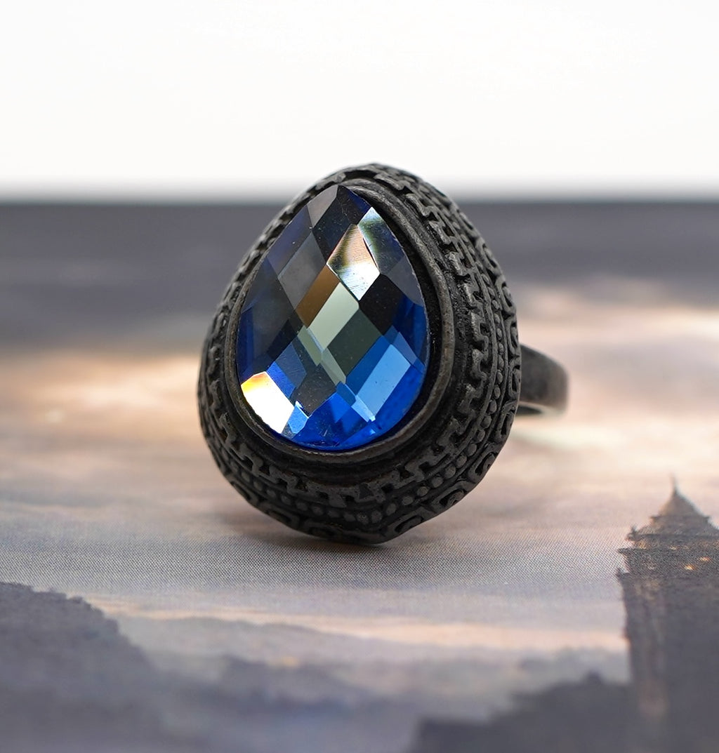 Blue Tearstone Ring