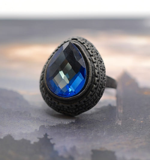 Blue Tearstone Ring