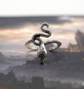 Covetous Silver Serpent Ring