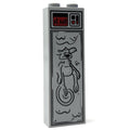 Salacious Crumb encased in carbonite depicted on a custom 1x2x5 brick with detailed printed graphics, part of Salacious Crumb in Carbonite (1x2x5 Brick) - B3 Customs.