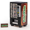 A detailed LEGO vending machine model with a custom "Milky White" printed tile, part of the Milky White - B3 Customs® Candy Vending Machine set by B3 Customs.