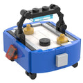 Custom Air Hockey Table 52-Piece Building Set made from LEGO parts - B3 Customs features a detailed miniature blue air hockey table designed for LEGO minifigures with authentic LEGO bricks.