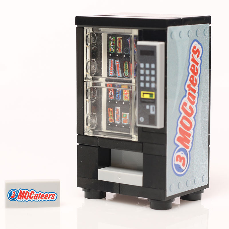 3 MOCateers - B3 Customs® Candy Bar Vending Machine made using LEGO parts, featuring detailed custom printed tiles and a realistic vending design by B3 Customs.