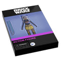 Ahsoka Action Figure (Blox Series) Tile (2x3) made from LEGO parts by B3 Customs, shown in packaging with accessories inspired by brick mocs and custom minifigures.