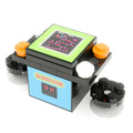 Compact custom LEGO arcade game console featuring colorful buttons and a screen display, designed by B3 Customs as the Blockey Kong 2-Player Classic Arcade made using LEGO parts - B3 Customs.