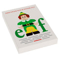 Elf Christmas Movie Cover (2x3 Tile) featuring a custom illustration of a LEGO-style elf character in green and yellow outfit with text "Discover Your Inner Elf" above.