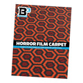 Custom Horror Film Carpet (PACK OF 10) 6x6 Tiles made using LEGO parts featuring a red and black hexagonal pattern inspired by classic horror film design, perfect for brick MOCs and cosplay displays.