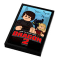 Custom printed tile featuring a LEGO-style design of How To Teach A Dragon II Movie Cover (2x3 Tile) - B3 Customs with characters and dragons depicted in vibrant colors.