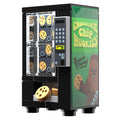 Detailed view of a custom LEGO vending machine featuring Chocolate Chip Wookie Cookies with a Chewbacca-inspired design, part of the Chocolate Chip Wookie Cookies Building Set made using LEGO parts - B3 Customs.