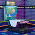 Detailed LEGO arcade machine model with colorful "Golfin' Tee" signage, created by B3 Customs as the Golfin' Tee Arcade B3 Customs Building Set made using LEGO parts, perfect for LEGO City displays and minifigures.