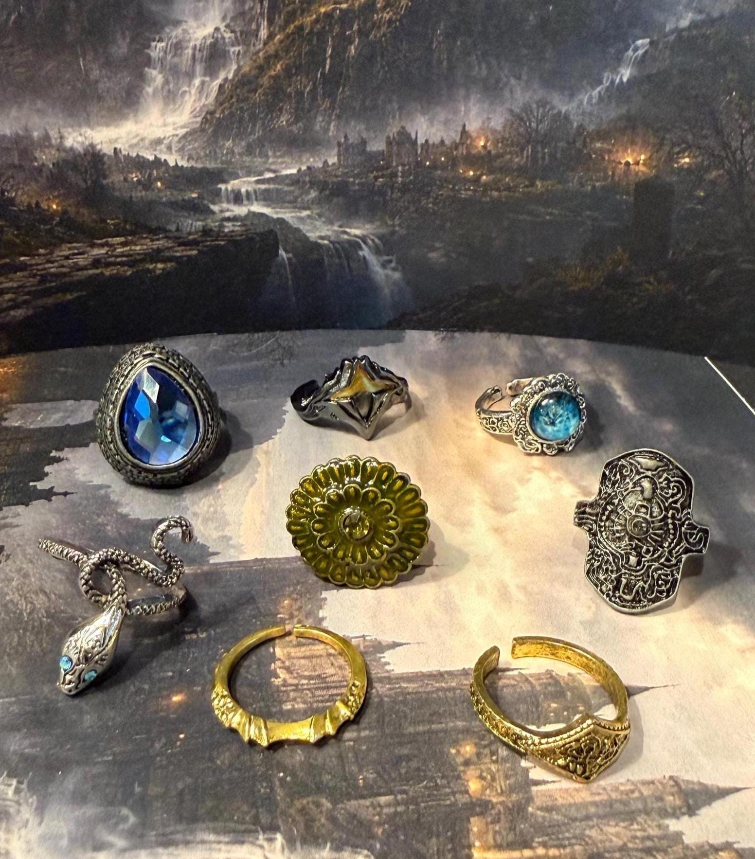 8-Piece Soulsborne Cosplay Ring Set