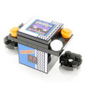 A compact custom LEGO arcade game named Froggy 2-Player Classic Arcade made using LEGO parts - B3 Customs, featuring colorful buttons and a retro game screen for minifigures’ fun.